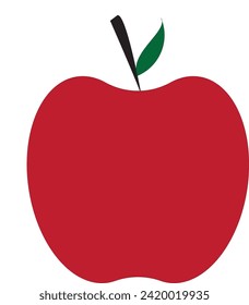 fresh and healthy apple vector and design