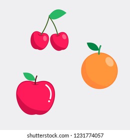 fresh healthy fruit vector design