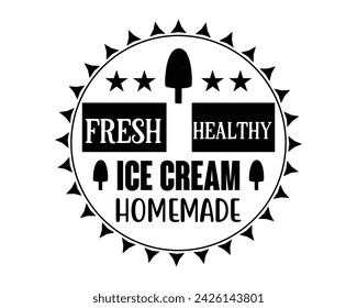 Fresh healthy ice cream homemade
