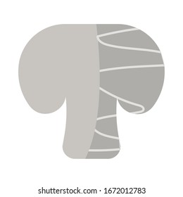 fresh and healthy vegetable, champignon on white background vector illustration design