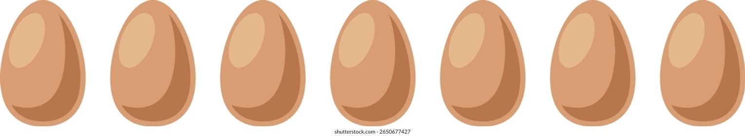 Fresh hen eggs vector illustration