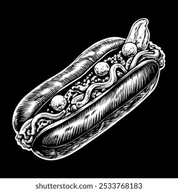 Fresh Hot Dog with All the Right Toppings