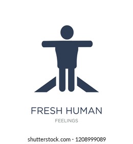 fresh human icon. Trendy flat vector fresh human icon on white background from Feelings collection, vector illustration can be use for web and mobile, eps10