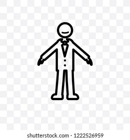fresh human vector linear icon isolated on transparent background, fresh human transparency concept can be used for web and mobile