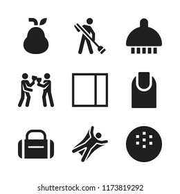 fresh icon. 9 fresh vector icons set. farmer, beauty and shower icons for web and design about fresh theme