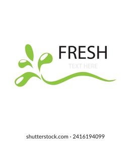 Vector de plantilla de logotipo de icono fresco