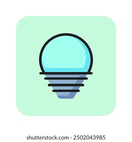 Fresh idea line icon. Light, bulb, innovation. Progress concept. Vector illustration can be used for topics like development, luminosity, invention