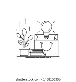 fresh idea vector. business idea icon