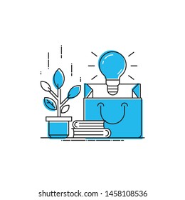 fresh idea vector. business idea icon. filled outline style