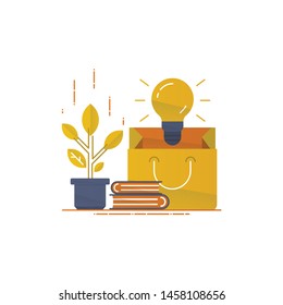 fresh idea vector. business idea icon. flat style