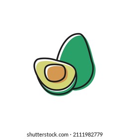 Una nueva ilustración del aguacate