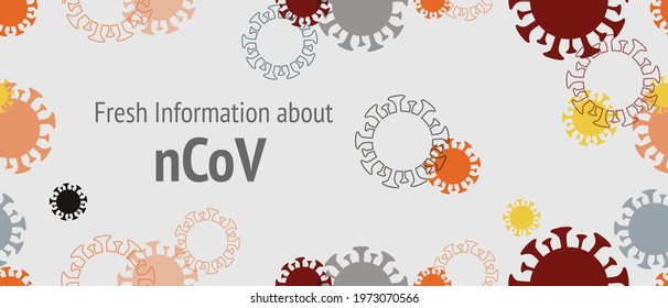 Fresh Information About Covid 19, nCoV. Seamless Corona Virus Texture. Flat Cartoon Coronavirus Medical Design. Fresh Information About Covid 19, nCoV. Virus Protection Flat Corona Web Page.