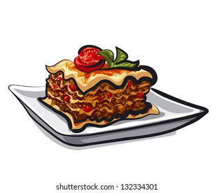 fresh italian baked lasagna