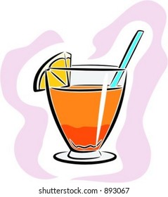 Fresh juice drink.