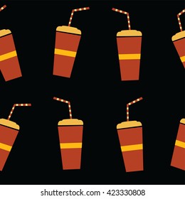 fresh juice drink theme vector art illustration