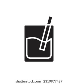 Fresh Juice Filled Icon Vector Illustration