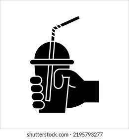 fresh juice icon, juice and orange, vector illustration on white background