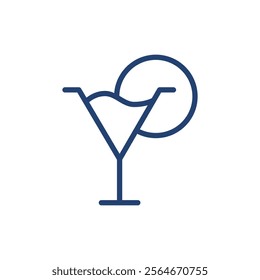 Fresh juice icon Outline icon sign