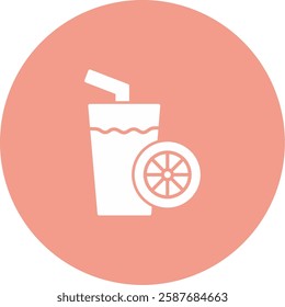 Fresh Juice Icon Symbol Art Sign