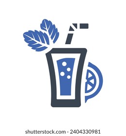 Fresh Juice Icon, Vector Graphics