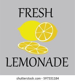 Fresh juice lemonade vector