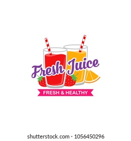 Fresh Juice Logo Design Vector