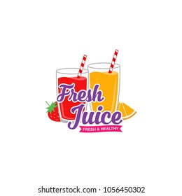 Fresh Juice Logo Design Vector