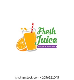 Fresh Juice Logo Design Vector