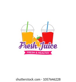 Fresh Juice Logo Design Vector