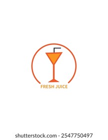 Fresh Juice logo designs template, Orange juice logo template, Vector illustration