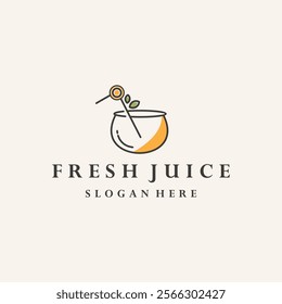 Fresh Juice logo designs template, logo template