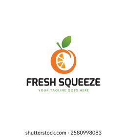 Fresh Juice logo designs template, Orange juice logo template. Healthy Drink Fresh Fruit Juice Logo Design. Juice cup drink fruit logo concept design illustration