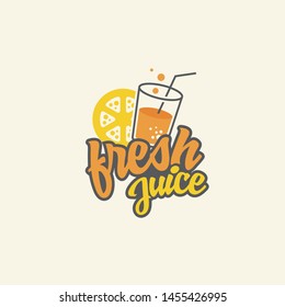 fresh juice logo designs vector template