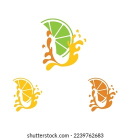 Fresh juice logo set  images illustration design