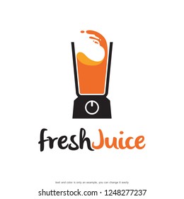 Fresh Juice Logo Template Design Vector, Emblem, Concept Design, Creative Symbol, Icon
