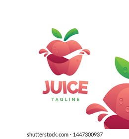 fresh juice logo vector illustration