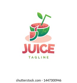 fresh juice logo vector illustration