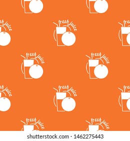 Fresh juice pattern vector orange for any web design best