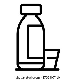 Fresh juice producer icon. Outline fresh juice producer vector icon for web design isolated on white background