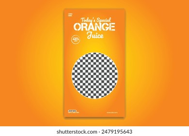 fresh juice social media design template