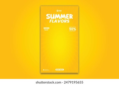 fresh juice social media design template