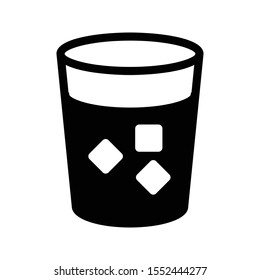 fresh juice vector glyph flat icon