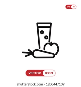 Fresh juice vector icon