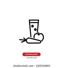 Fresh juice vector icon