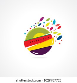 fresh juicer logo vector icon and element for business