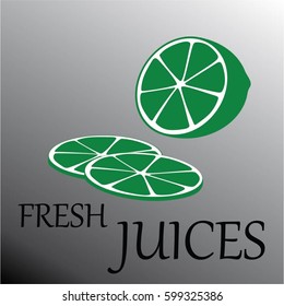 fresh juices lemonade vector