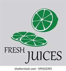 fresh juices lemonade vector