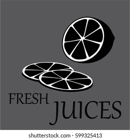 fresh juices lemonade vector