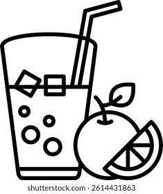 Fresh Juicevector illustration line icon icons design
