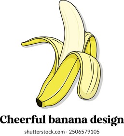 Fresh juicy fruit icon vector template banana design. Ripe banana. Eco-friendly health food
